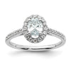 Oval Halo Diamond Semi-mount Engagement Rings