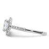 Oval Halo Diamond Semi-mount Engagement Rings