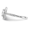 Oval Halo Diamond Semi-mount Engagement Rings
