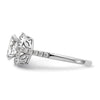 Oval Halo Diamond Semi-mount Engagement Rings
