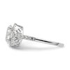 Oval Halo Diamond Semi-mount Engagement Rings