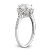 Oval Halo Diamond Semi-mount Engagement Rings