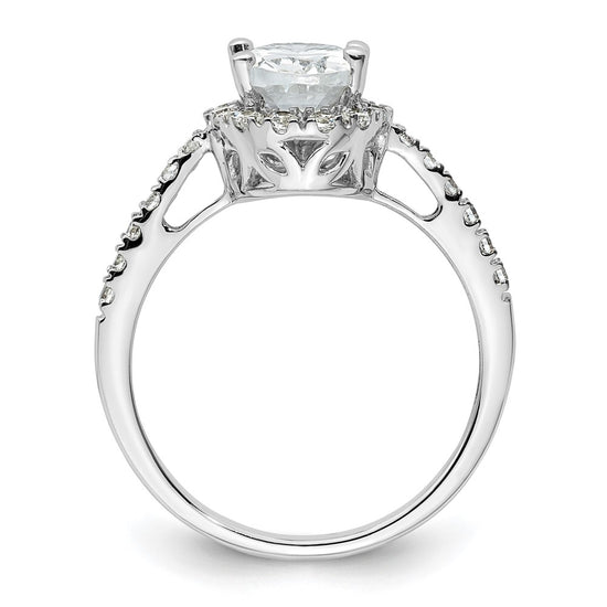 Oval Halo Diamond Semi-mount Engagement Rings