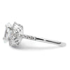Oval Halo Diamond Semi-mount Engagement Rings