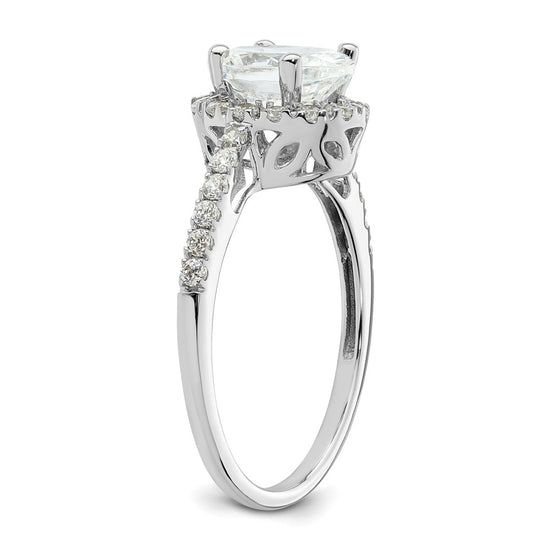 Oval Halo Diamond Semi-mount Engagement Rings