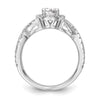 Oval Halo Diamond Semi-mount Engagement Rings