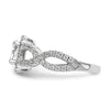 Oval Halo Diamond Semi-mount Engagement Rings