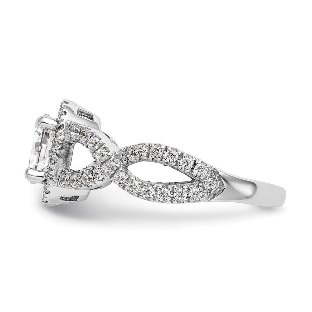 Oval Halo Diamond Semi-mount Engagement Rings