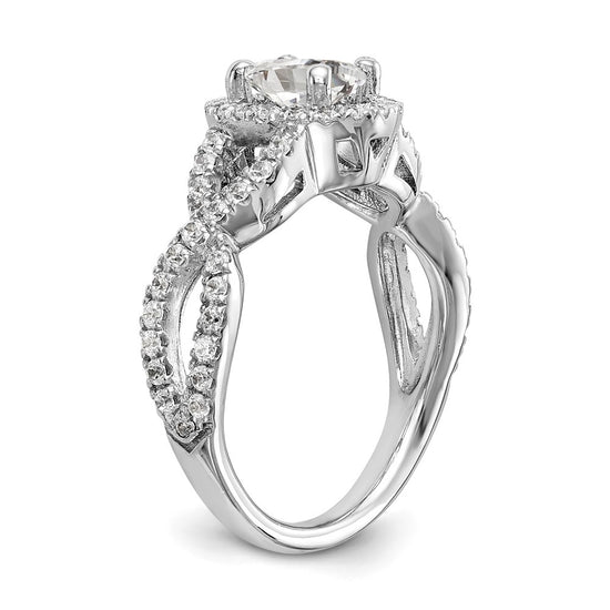 Oval Halo Diamond Semi-mount Engagement Rings