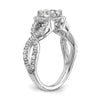 Oval Halo Diamond Semi-mount Engagement Rings