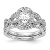 Oval Halo Diamond Semi-mount Engagement Rings