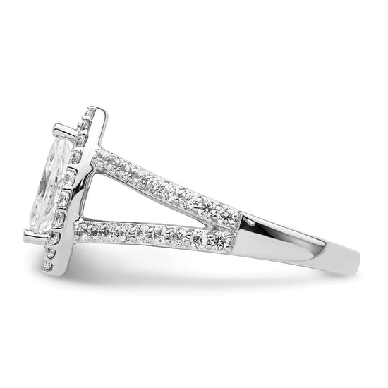 Marquise Halo Diamond Semi-mount Engagement Rings