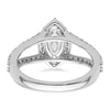 Marquise Halo Diamond Semi-mount Engagement Rings