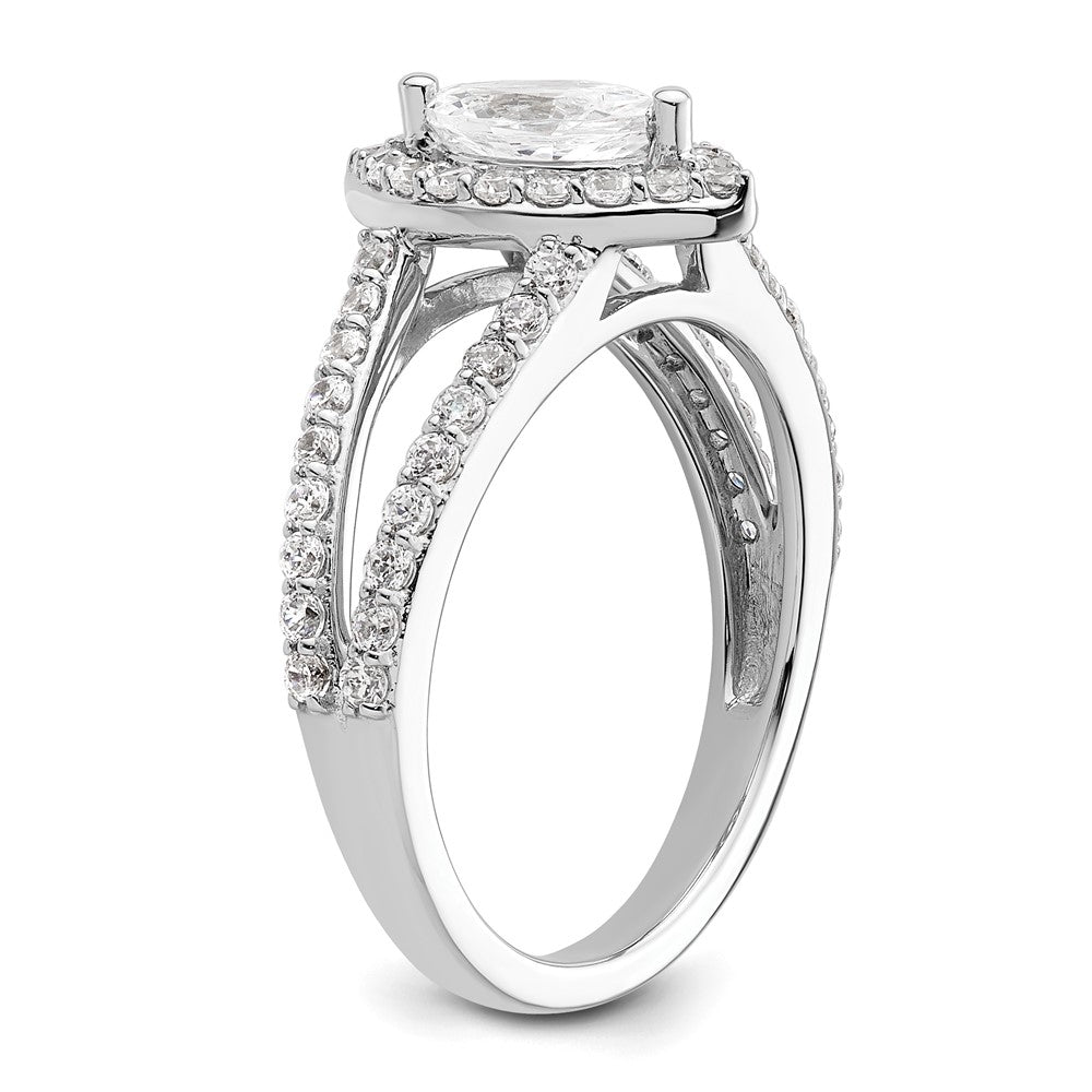 Marquise Halo Diamond Semi-mount Engagement Rings