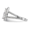 Marquise Halo Diamond Semi-mount Engagement Rings