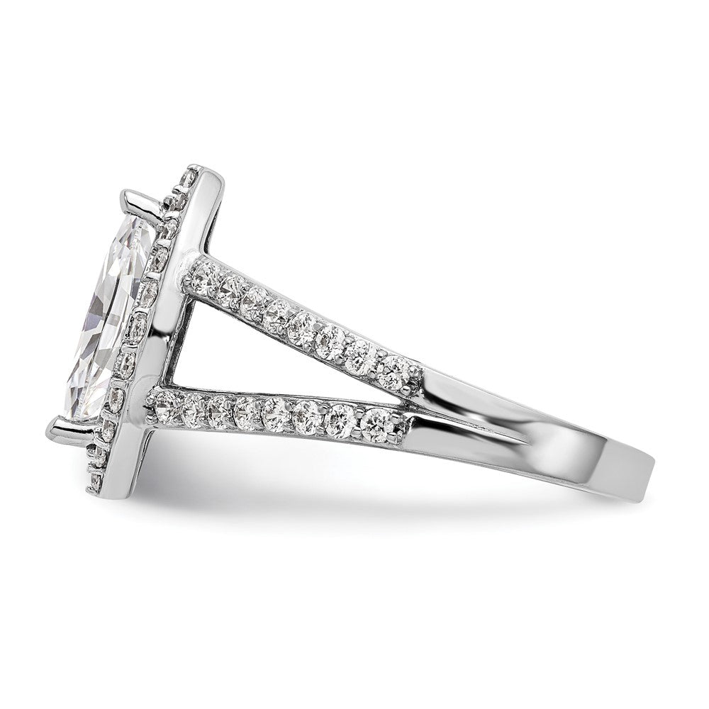 Marquise Halo Diamond Semi-mount Engagement Rings