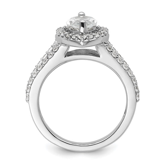 Marquise Halo Diamond Semi-mount Engagement Rings