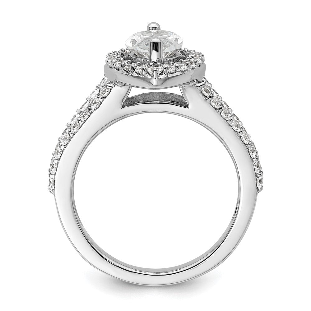 Marquise Halo Diamond Semi-mount Engagement Rings