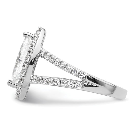 Marquise Halo Diamond Semi-mount Engagement Rings