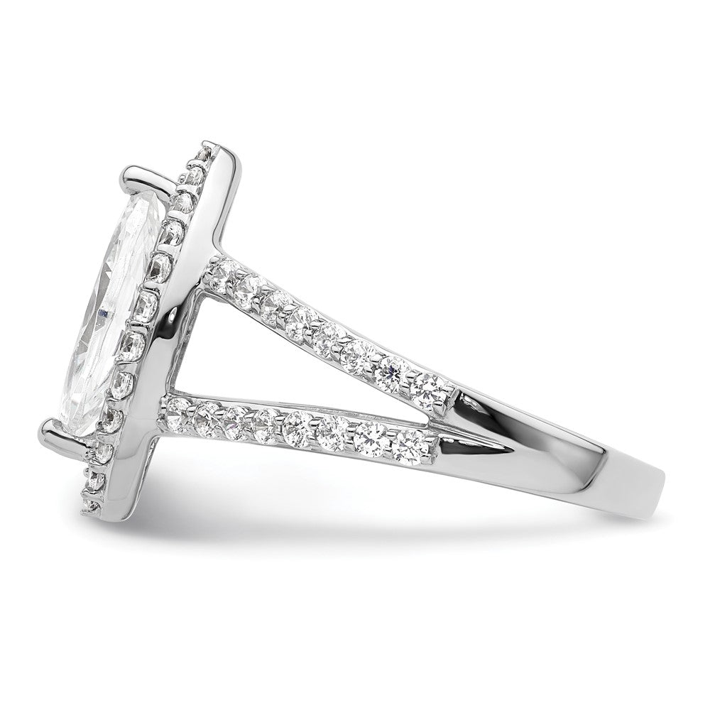 Marquise Halo Diamond Semi-mount Engagement Rings