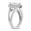 Marquise Halo Diamond Semi-mount Engagement Rings