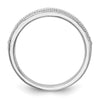 14K White Gold 1/8 carat Diamond Complete Wedding Band