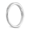 14K White Gold 1/8 carat Diamond Complete Wedding Band