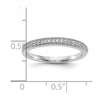 14K White Gold 1/8 carat Diamond Complete Wedding Band