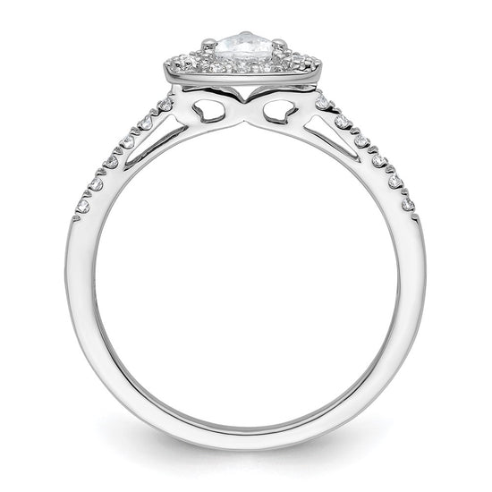 Trillion Halo Diamond Semi-mount Engagement Rings