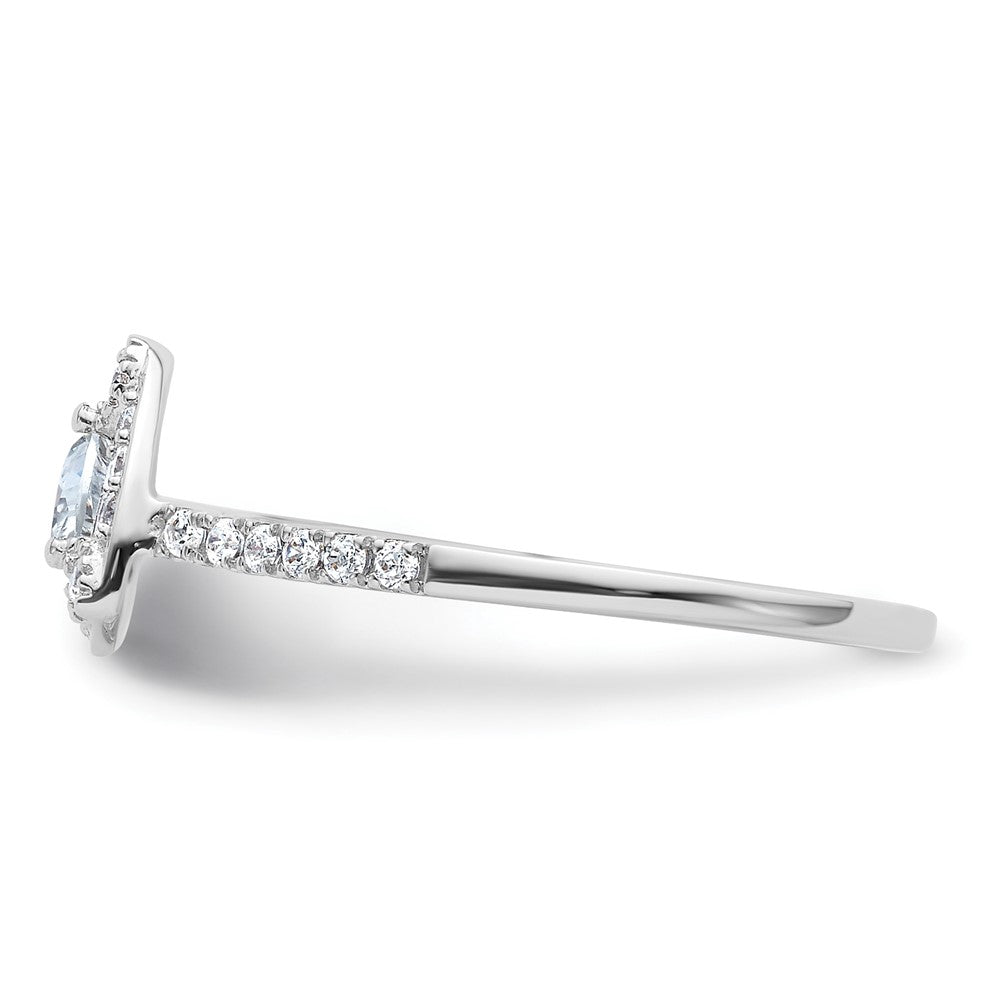 Trillion Halo Diamond Semi-mount Engagement Rings