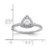 Trillion Halo Diamond Semi-mount Engagement Rings