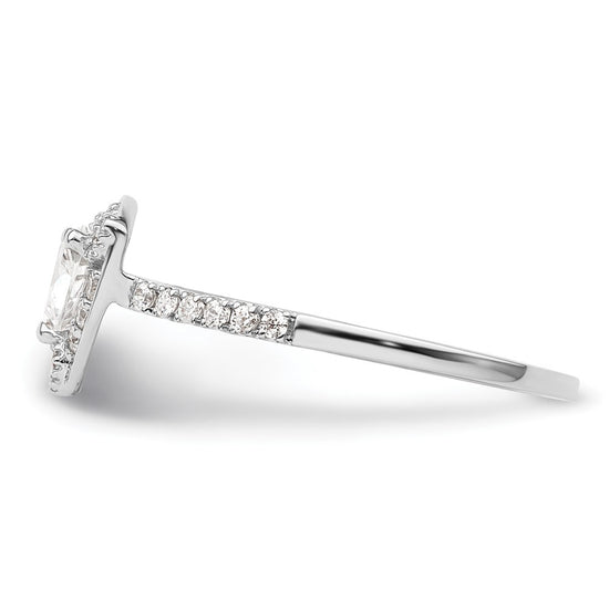 Trillion Halo Diamond Semi-mount Engagement Rings