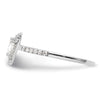 Trillion Halo Diamond Semi-mount Engagement Rings