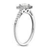 Trillion Halo Diamond Semi-mount Engagement Rings