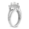 Heart Halo Diamond Semi-mount Engagement Rings