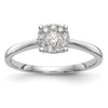 Diamond Cluster Engagement Rings