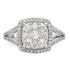 Diamond Cluster Engagement Rings