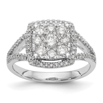 Diamond Cluster Engagement Rings