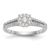Diamond Cluster Engagement Rings