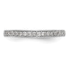 14k White Gold 1/5 carat Diamond Complete Wedding Band