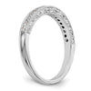 14k White Gold 1/5 carat Diamond Complete Wedding Band