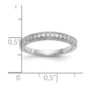 14k White Gold 1/5 carat Diamond Complete Wedding Band