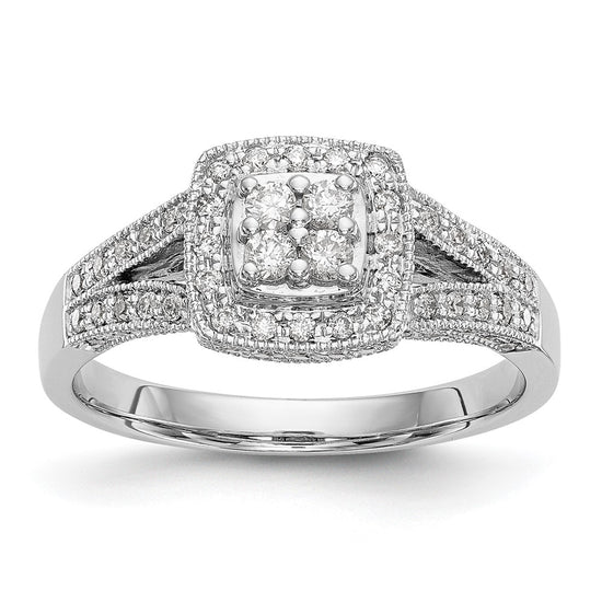 Diamond Cluster Engagement Rings