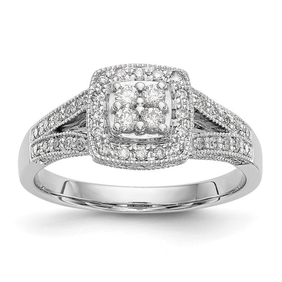 Diamond Cluster Engagement Rings