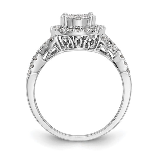 Diamond Cluster Engagement Rings