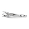 Round Semi-Mount Diamond By-Pass Engagement Rings
