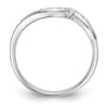 14k White Gold 1/5 carat Lab Grown Diamond VS/SI+ G+ Complete Wedding Band