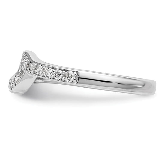14k White Gold 1/5 carat Lab Grown Diamond VS/SI+ G+ Complete Wedding Band