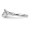 14k White Gold 1/5 carat Lab Grown Diamond VS/SI+ G+ Complete Wedding Band