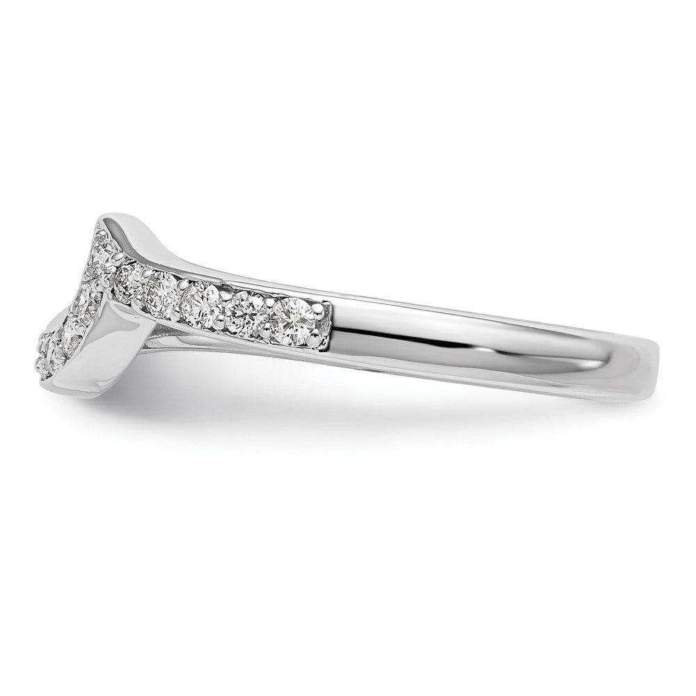 14k White Gold 1/5 carat Lab Grown Diamond VS/SI+ G+ Complete Wedding Band